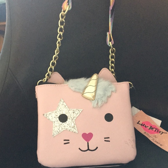 Betsey Johnson Handbags - New Betsey Rainbow Unicorn Kitty Crossbody